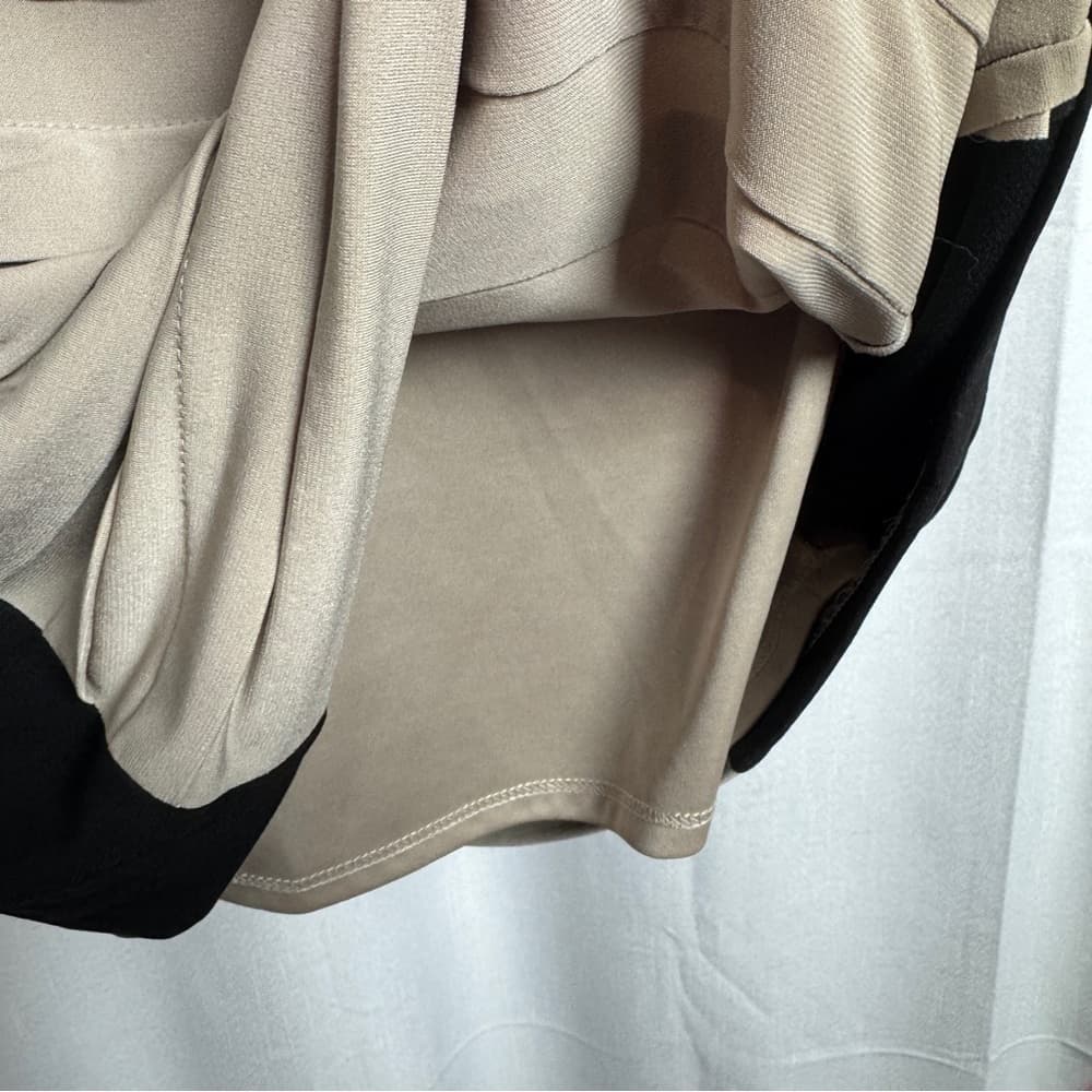 319. JAX Elegant Black and Cream Dress - Thumbnail 6