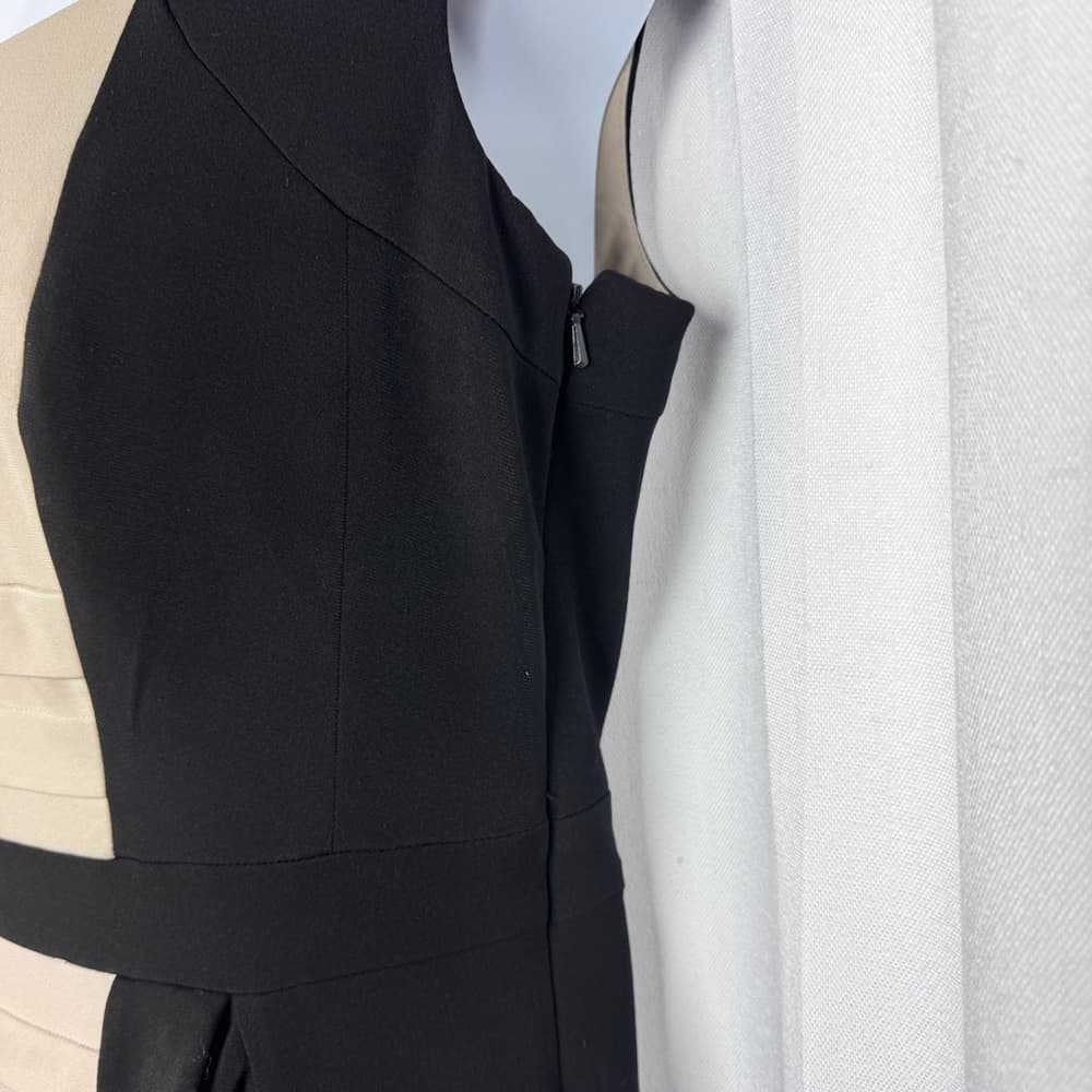 319. JAX Elegant Black and Cream Dress - Thumbnail 5