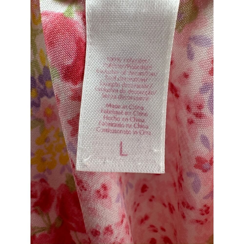 373. Oscar de la Renta Pink Label Floral Cami Top Size Large - Thumbnail 3