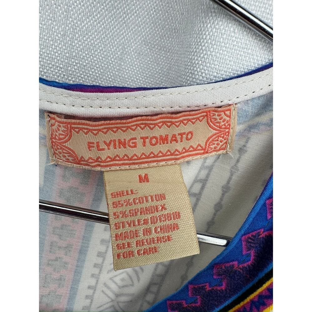 406. Flying Tomato Tribal Print Sleeveless Fit & Flare Dress Size M - Thumbnail 2
