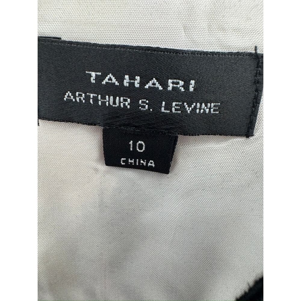 409. Tahari Arthur S. Levine Floral Sheath Dress Size 10 Multicolor Sleeveless - Thumbnail 2