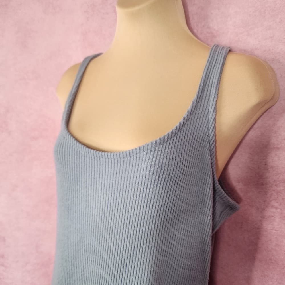 200. Universal Thread Blue Ribbed Maxi Tank Dress Small NWT - Thumbnail 3