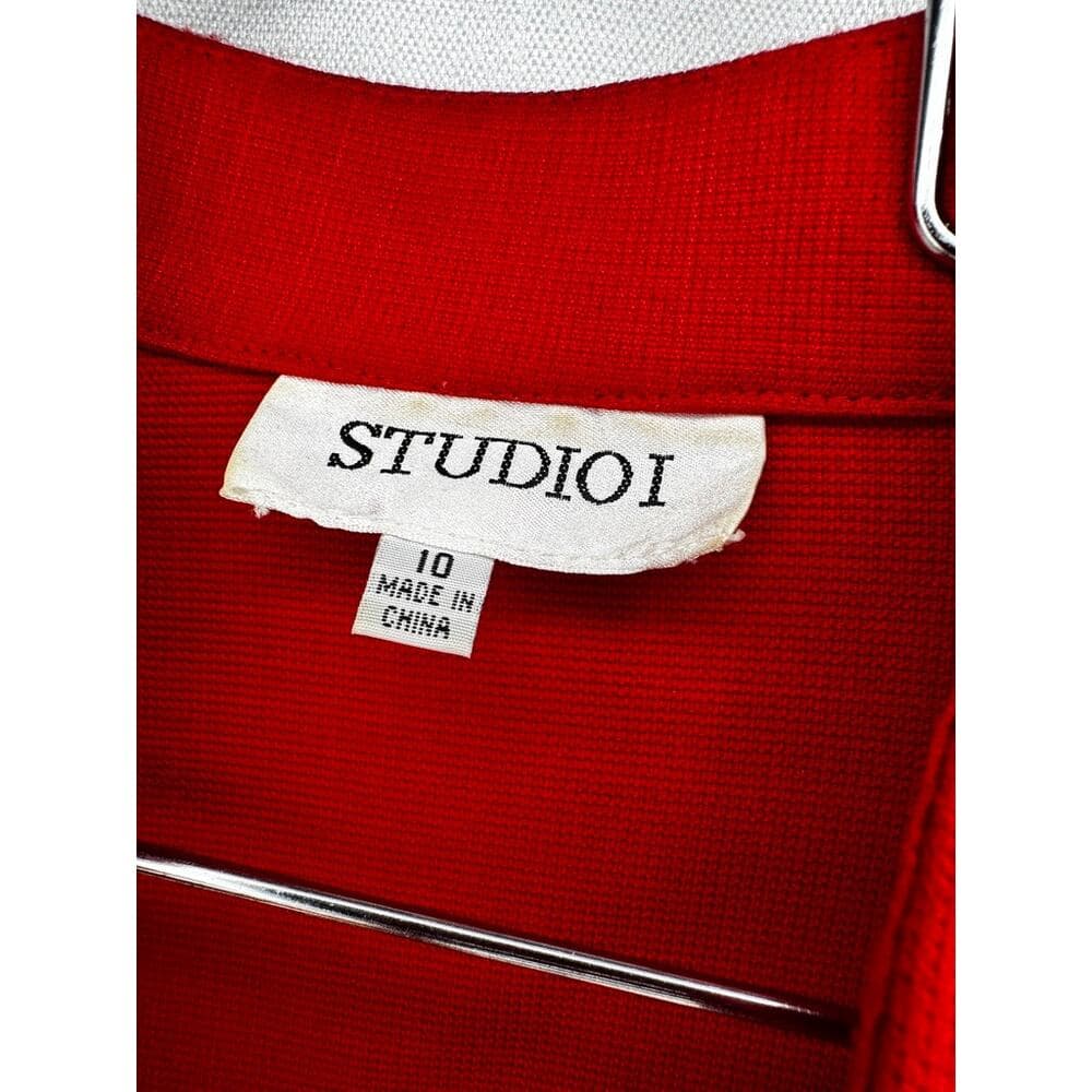 410. Studio I Floral Sleeveless Dress with Cropped Jacket Size 10 - Thumbnail 4