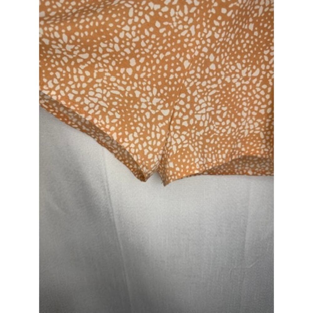 412. Entro Pebble Print Tiered Romper Tan White Size L - Thumbnail 7