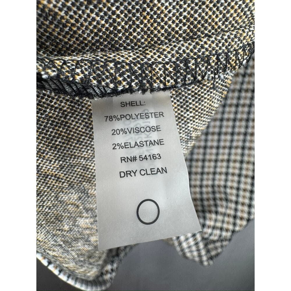 408. Tommy Hilfiger Houndstooth Tweed Shift Dress Size 16 - Thumbnail 3