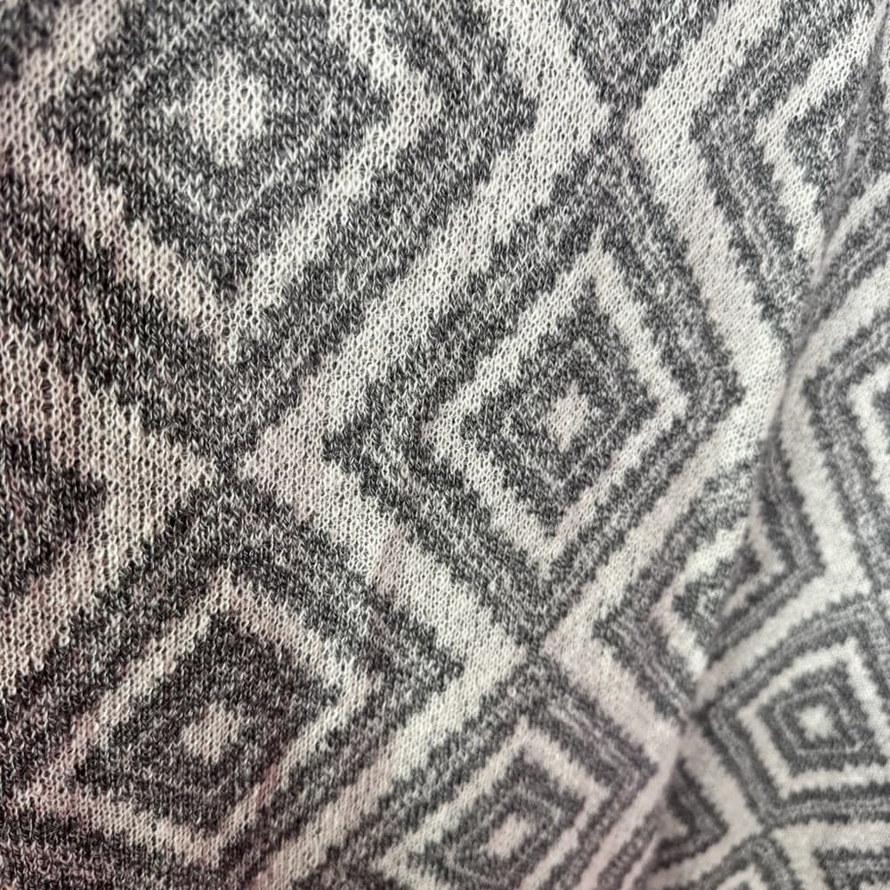 217. Anthropologie MOTH Gray Geometric Wool Alpaca Blend Maxi Skirt Small - Thumbnail 3