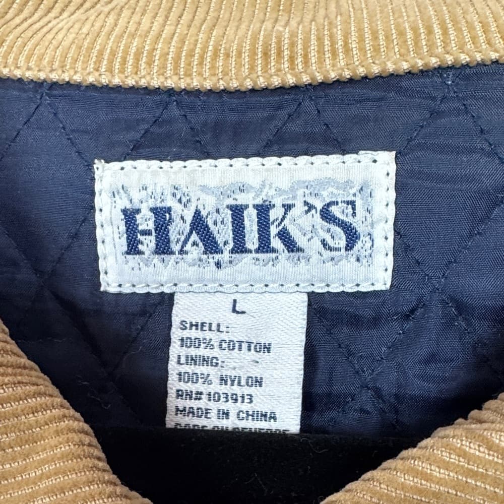 274. Haik’s Snowman Quilted Denim Jacket L