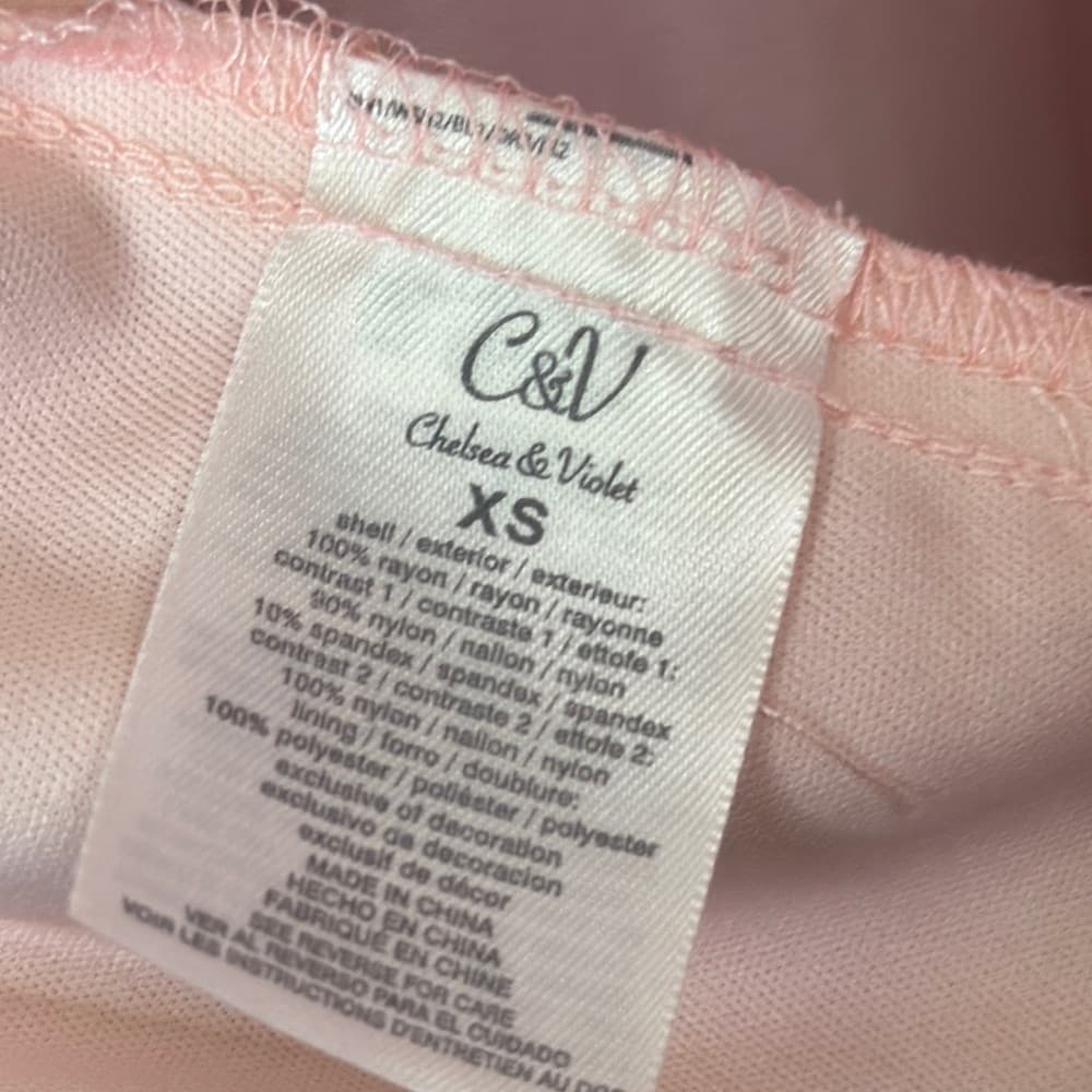 92. Chelsea & Violet Blush Lace High Neck Babydoll Dress XS - Thumbnail 9