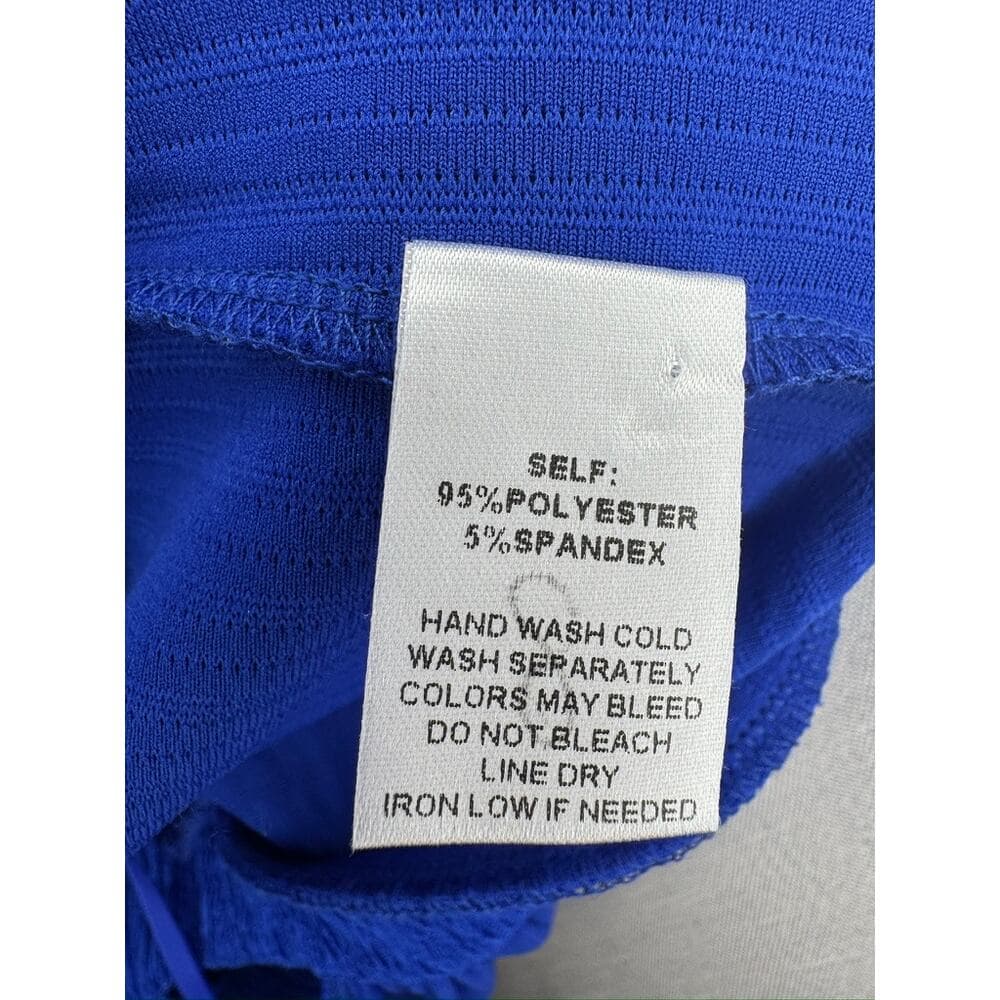 404. Windsor Blue Halter Cutout Wide Leg Jumpsuit Size S NWT - Thumbnail 3