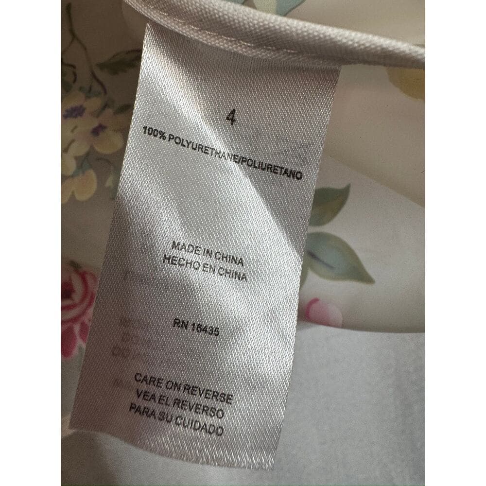 385. Tahari Floral Sheer Rain Jacket Size 4 Girls - Thumbnail 3