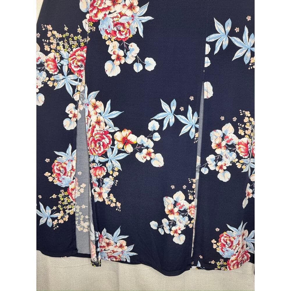 394. New York & Company Floral Halter Maxi Dress Size XS - Thumbnail 7