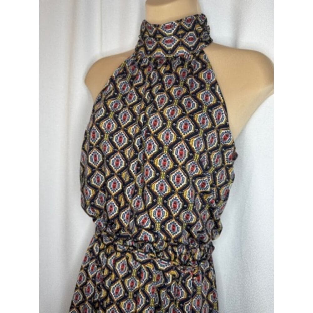 393. Enfocus Studio Geometric Halter Midi Dress Size 6 EUC - Thumbnail 4