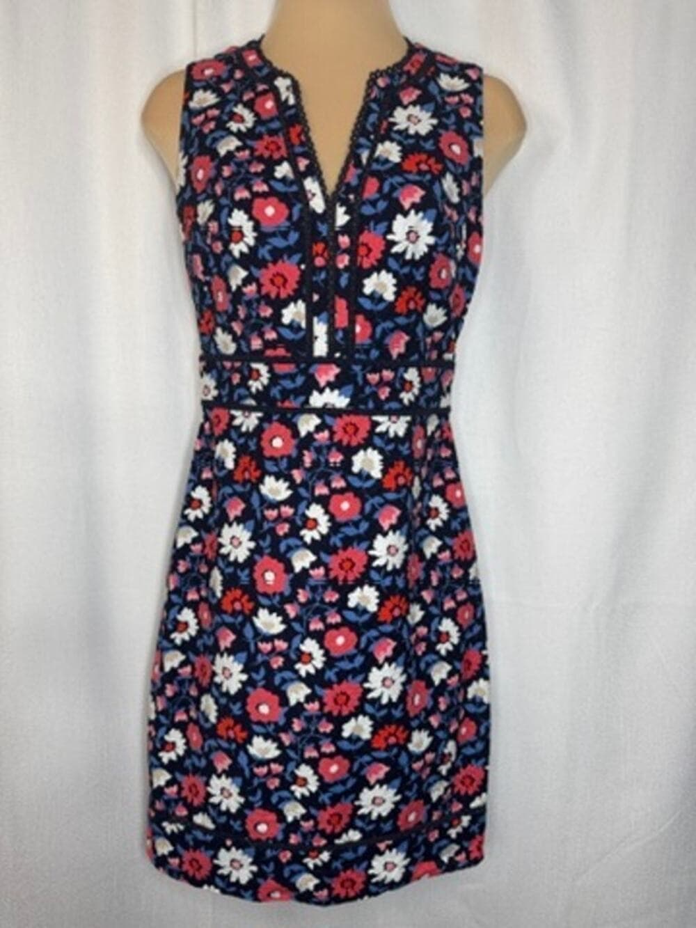 392. Kate Spade New York Floral Sleeveless Sheath Dress Size 4 - Thumbnail 7