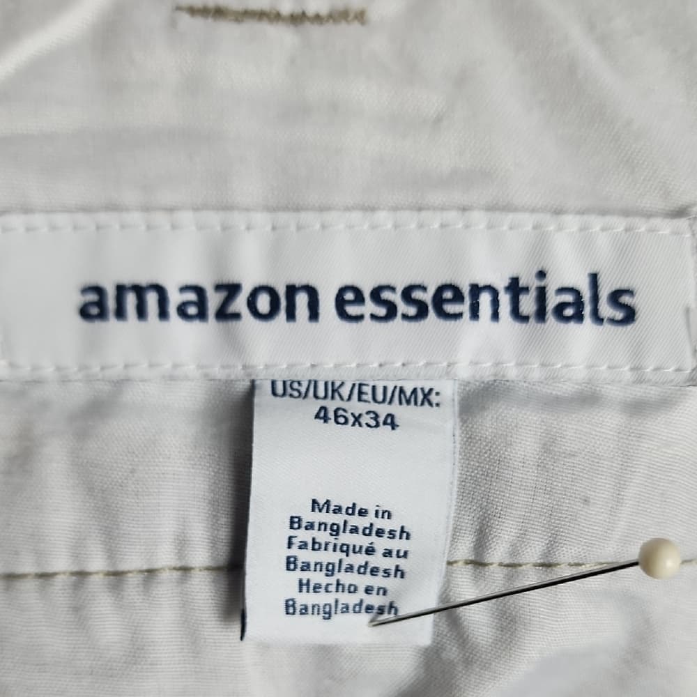 323. Amazon Essentials Men's Khaki Chinos - Thumbnail 4