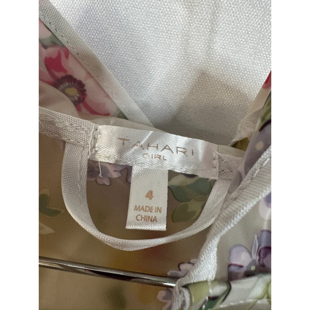 385. Tahari Floral Sheer Rain Jacket Size 4 Girls - Thumbnail 8