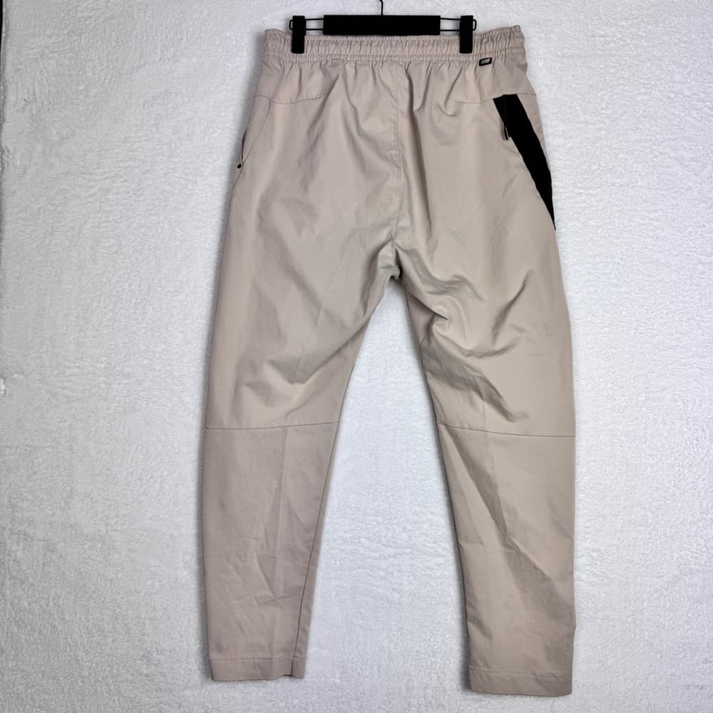 293. Nike Dri-Fit Utility Jogger Pants Beige Black Logo Size L - Thumbnail 3