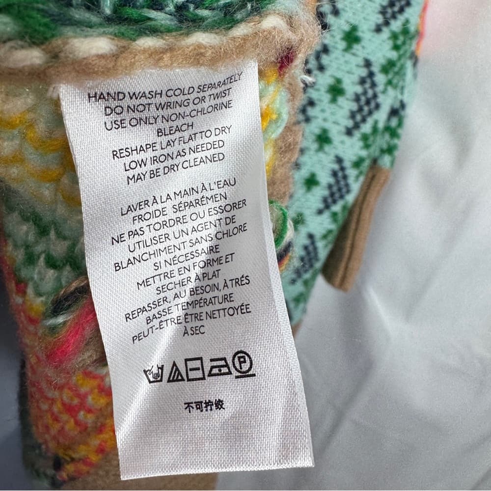 304. Anthropologie A+ Fair Isle Shawl Collar Cardigan Sweater 1X - Thumbnail 10