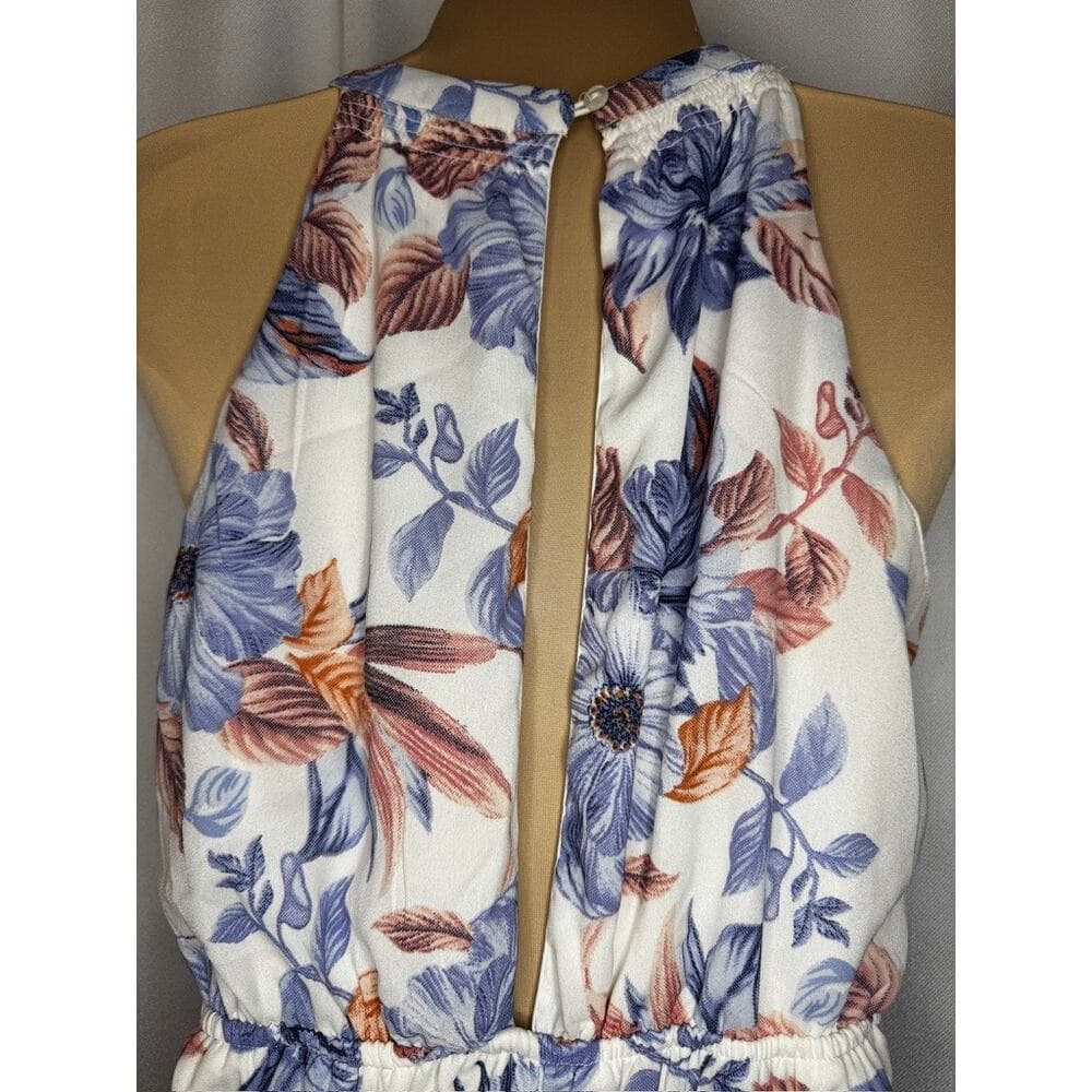 391. Japna Floral Halter Maxi Dress Size S EUC - Thumbnail 4