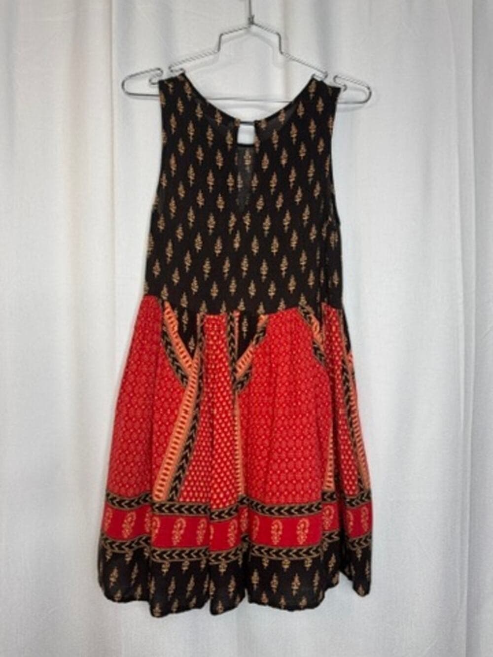 399. MinkPink Boho Print Sleeveless Fit & Flare Dress Size XS - Thumbnail 5