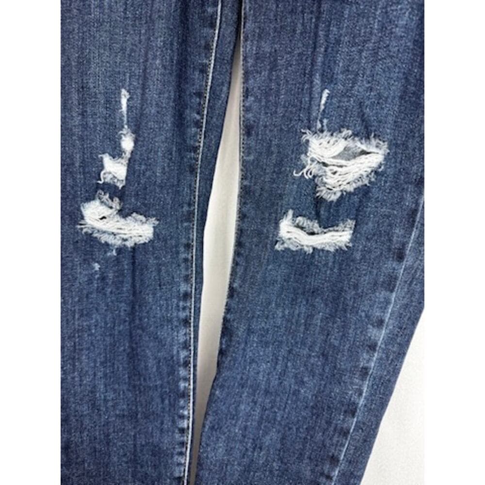 388. Levi's 711 Skinny Distressed Jeans Size 25 - Thumbnail 4