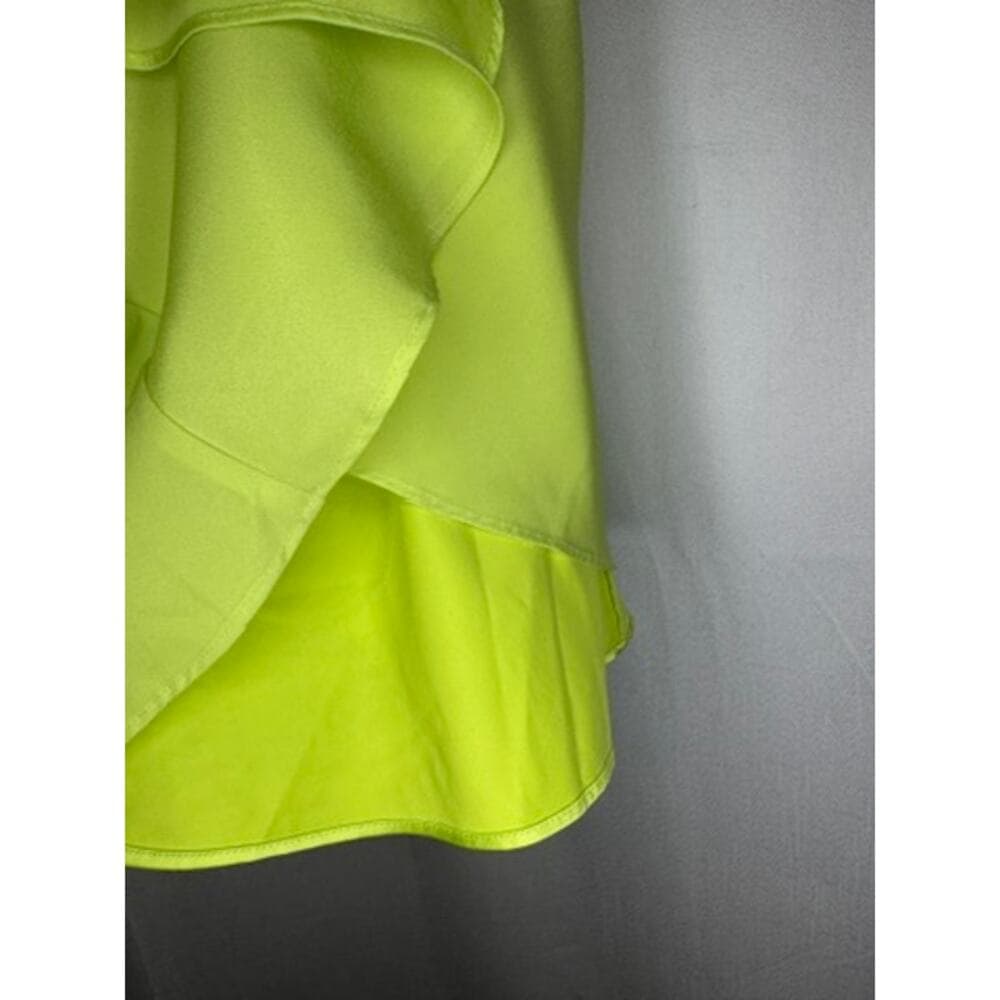 397. Guess by Marciano Black & Neon Green Cutout Fit & Flare Dress Size 2 - Thumbnail 8