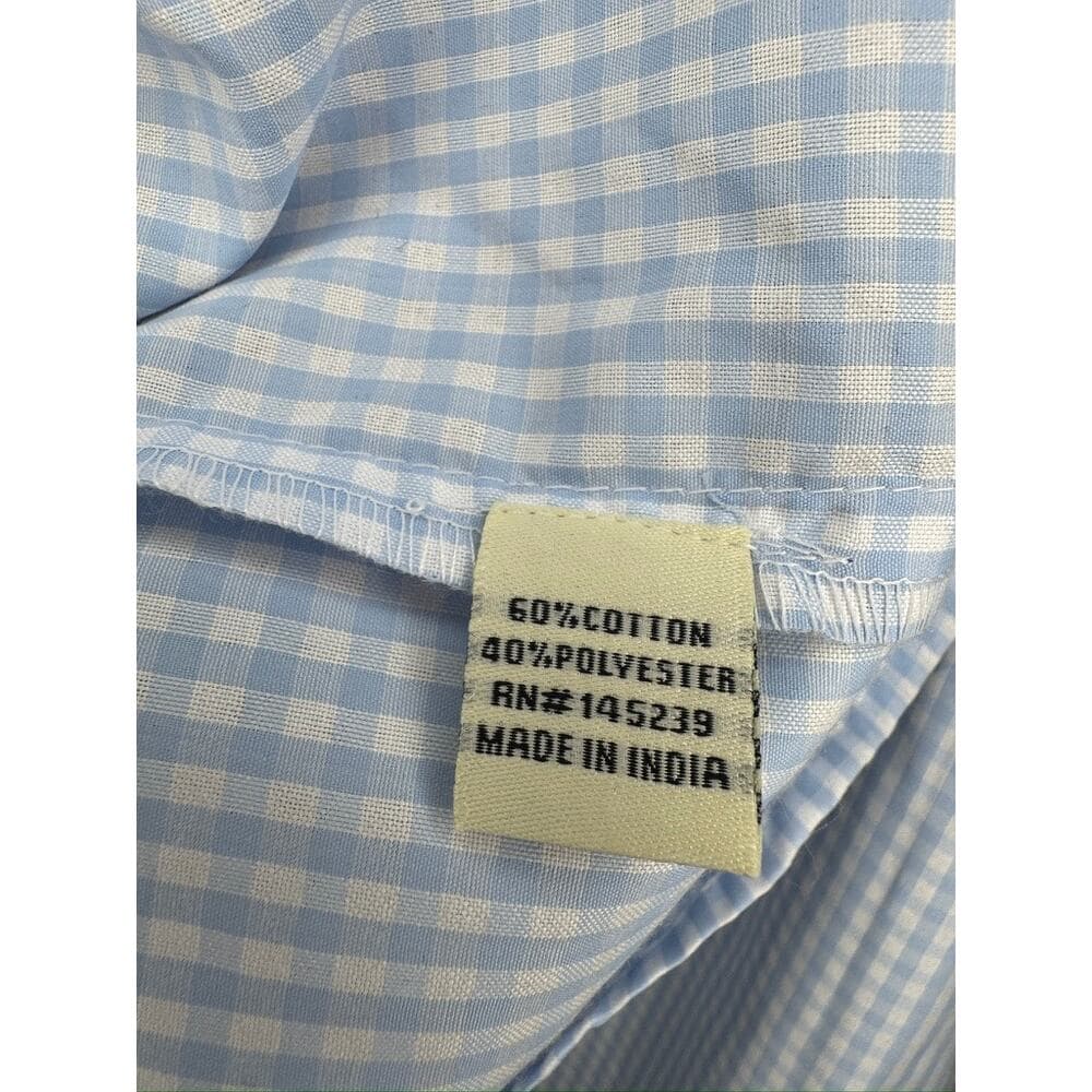 403. Sim & Sam Blue Gingham Sleeveless Fit & Flare Dress Size M - Thumbnail 3