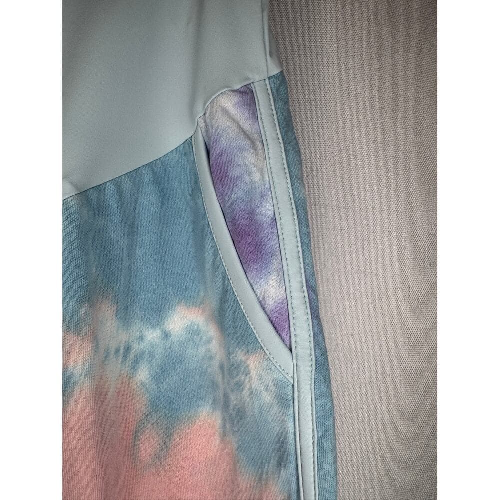 364. Maternity Pastel Tie-Dye Dolphin Hem Lounge Shorts Size Large - Thumbnail 3