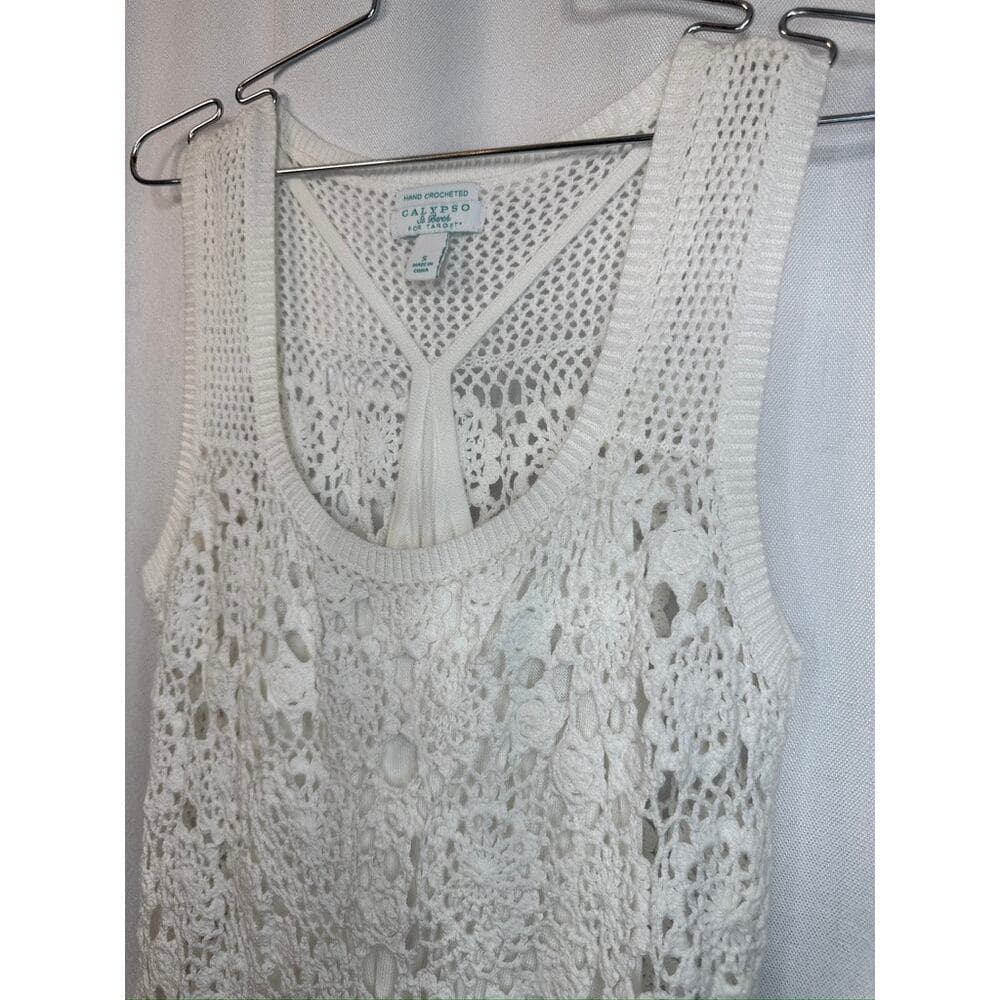 382. Calypso St. Barth for Target Hand Crocheted Sleeveless Dress Size S - Thumbnail 4