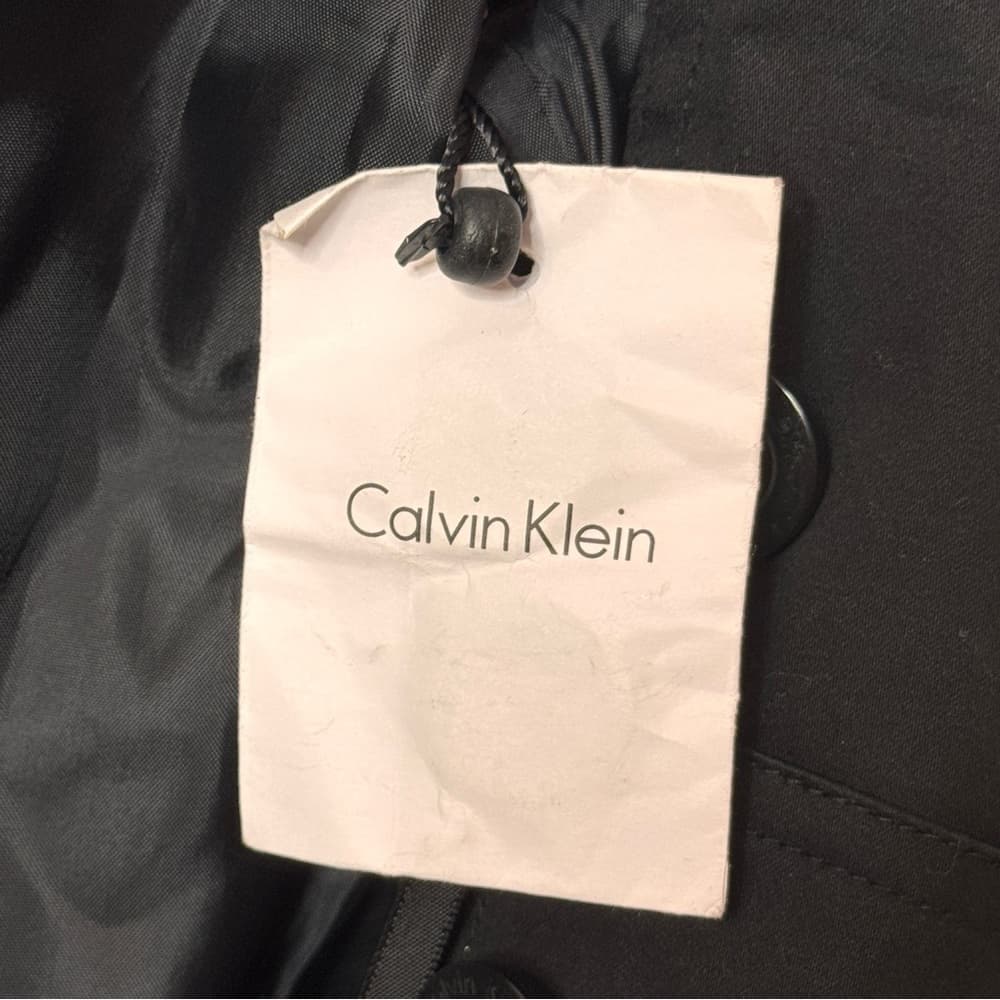 93. Calvin Klein Black Belted Sheath Dress Size 6 - Thumbnail 9
