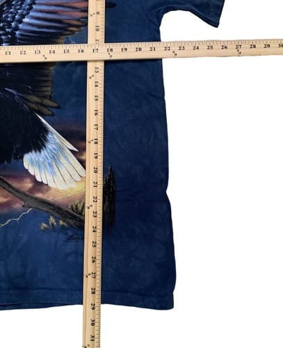 2006 THE MOUNTAIN Rick Kelley Bald Eagle tie dye t-shirt American Large Artist - Thumbnail 6