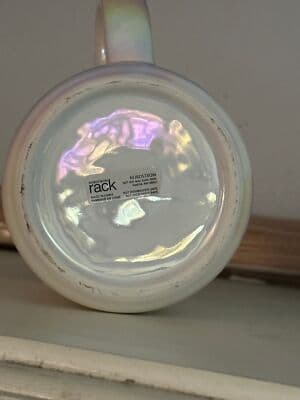 Nordstrom Rack Iridescent Heart Handle Large Coffee Mug - Thumbnail 5