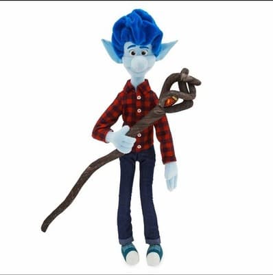 Disney Authentic Onward Ian Lightfoot w/ Staff Plush Toy Doll 19" NWT
