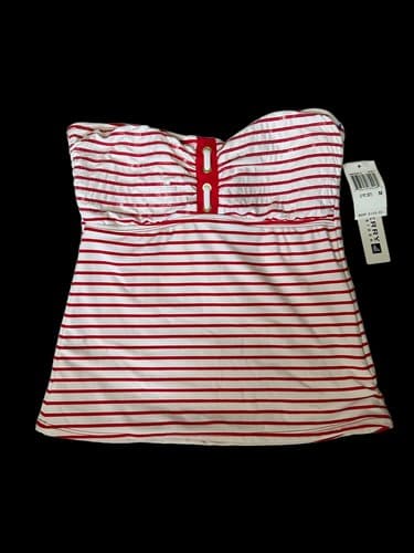Sperry Top sider Women's Tankini swimsuit 2 piece stripe Size Medium/Small Red - Thumbnail 2