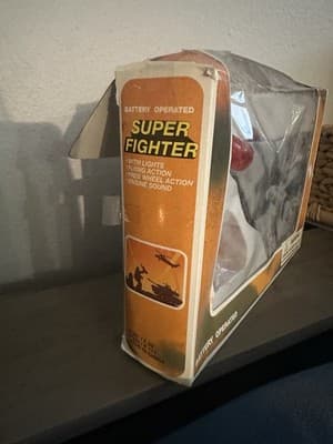 F-111 Military Aircraft Toy w Lights and Sound Vintage W Box Super Fighter Jet - Thumbnail 6