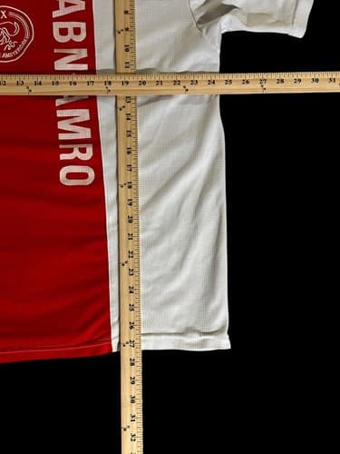 AJAX Amsterdam Futbol FCB Collared Soccer Jersey Olympus XL ABN AMRO - Thumbnail 2