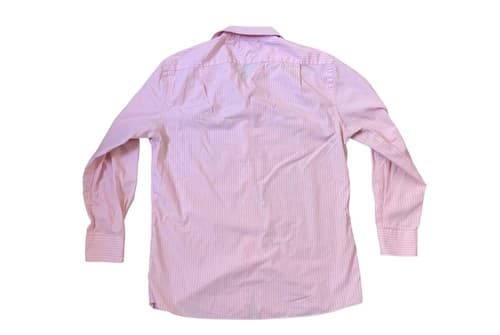 TOMMY HILFIGER - MEN'S PINK & WHITE STRIPED DRESS SHIRT - SIZE 16 X 32/33 - Thumbnail 4
