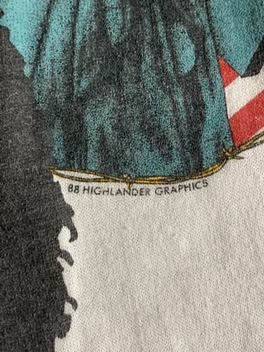 VINTAGE Vietnam Veteran T-Shirt 1988 POW 80s Single Stitch USA War Center Star - Thumbnail 4