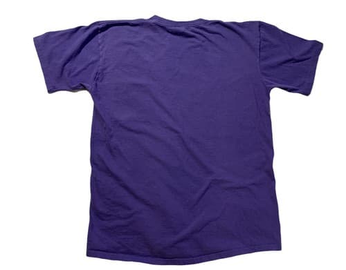 Vtg USA TOWNCRAFT Pocket T shirt L Selvedge Oversized Single Stitch Flaw Purple - Thumbnail 2