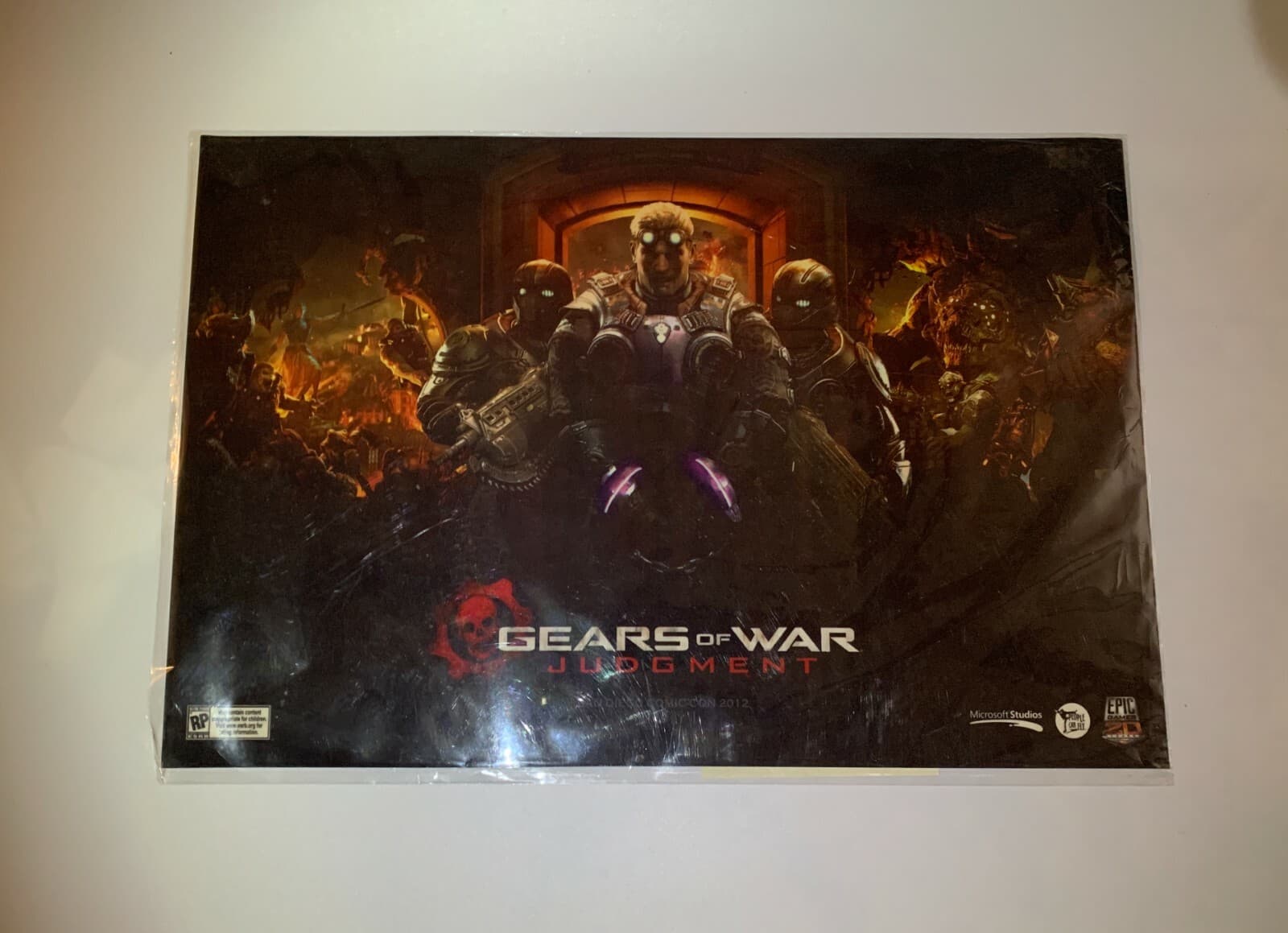 Gears of War Judgement 2012 SDCC Exclusive Poster RARE! Comic Con 623/1250 - Thumbnail 2