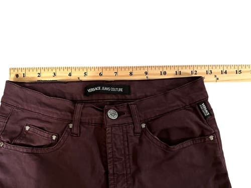 Women’s Versace Jeans Couture 90’s mid ￼Waist Purple Jeans Size 26” - Thumbnail 5