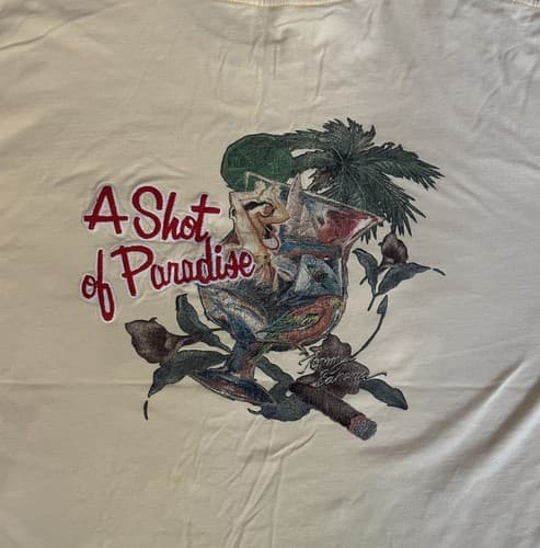 Tommy Bahama Relax Graphic T Shirt A Shot Of Paradise Men L Embroidered - Thumbnail 4