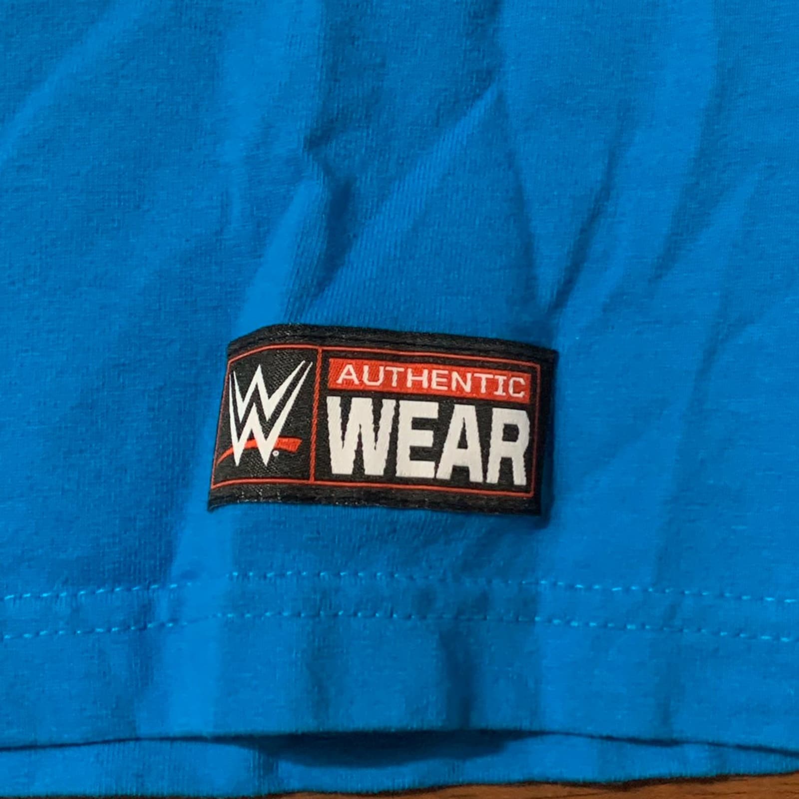 John Cena WWE Authentic Bright Blue T-Shirt Men's Medium - Thumbnail 4