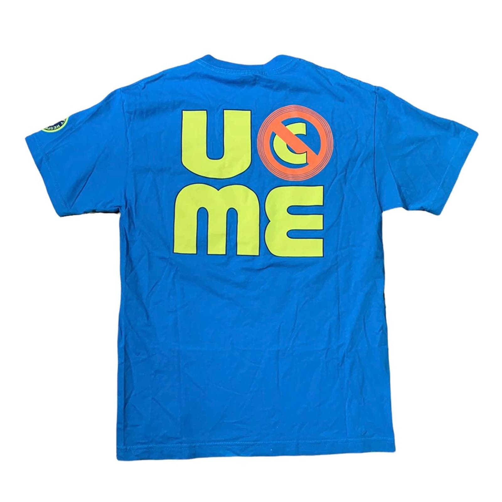John Cena WWE Authentic Bright Blue T-Shirt Men's Medium - Thumbnail 3