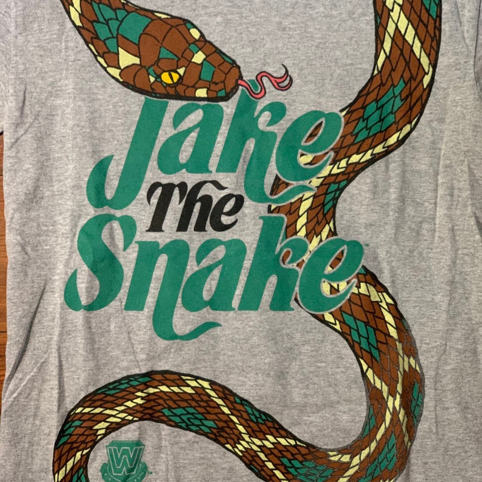 Mens Small Jake the Snake WWE Wrestling T-Shirt 2014 - Thumbnail 3
