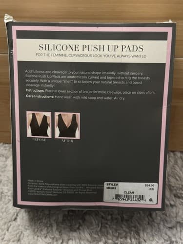 Fashion Forms Silicone Push-Up Pads MC861 Size One Size New Sealed - Thumbnail 2