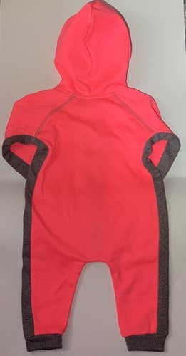 Body Glove Body Suit Infant Baby 6-9 Months Outfit Zip Up Coral - Thumbnail 4