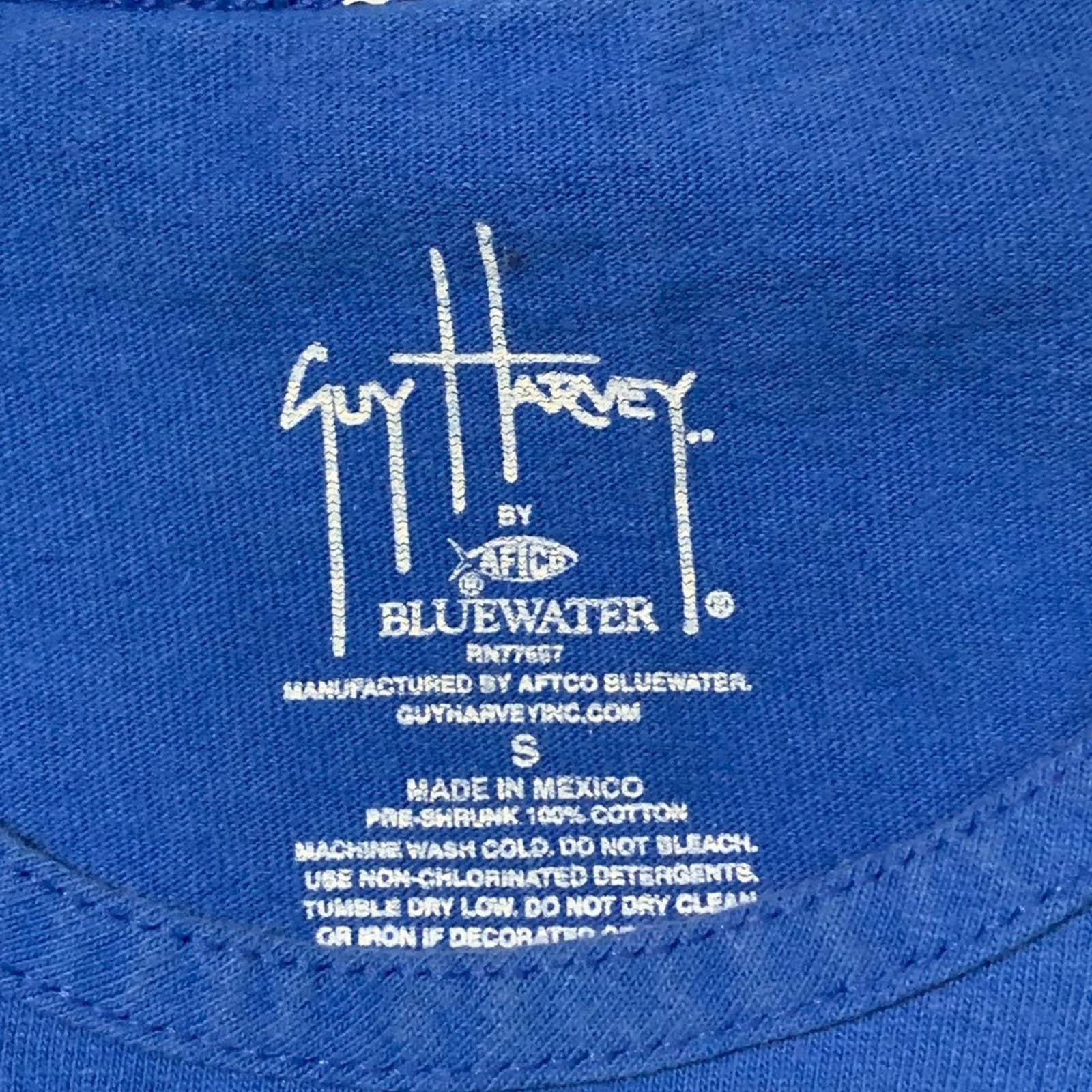 Guy Harvey Blue Tank Top Men's Small tee - Thumbnail 4