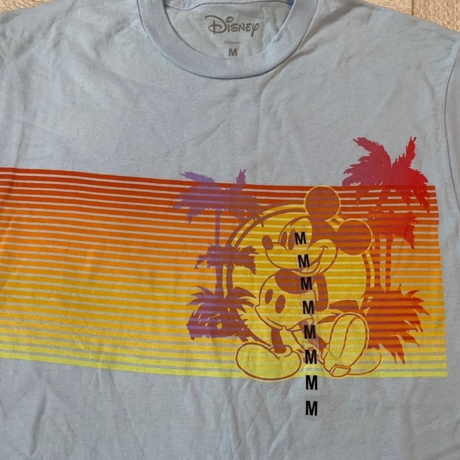 Tropical Mickey Mouse Summer T-Shirt Tee Men’s Medium - Thumbnail 2