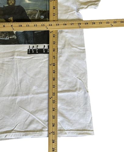 Ice Cube Retro Doughboy Pose Leaning On Impala Ringer T-Shirt White Brown Medium - Thumbnail 2