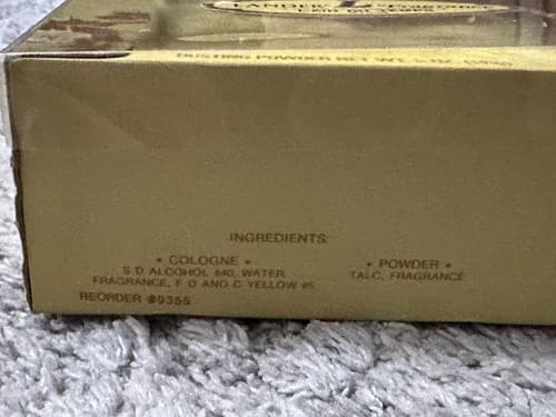 Vintage Lander L Fragrance Spray Cologne and Dusting Powder In Original Box - Thumbnail 2